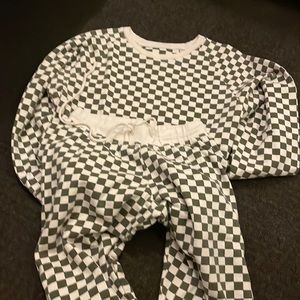 Splits 59 checkerboard sweat set